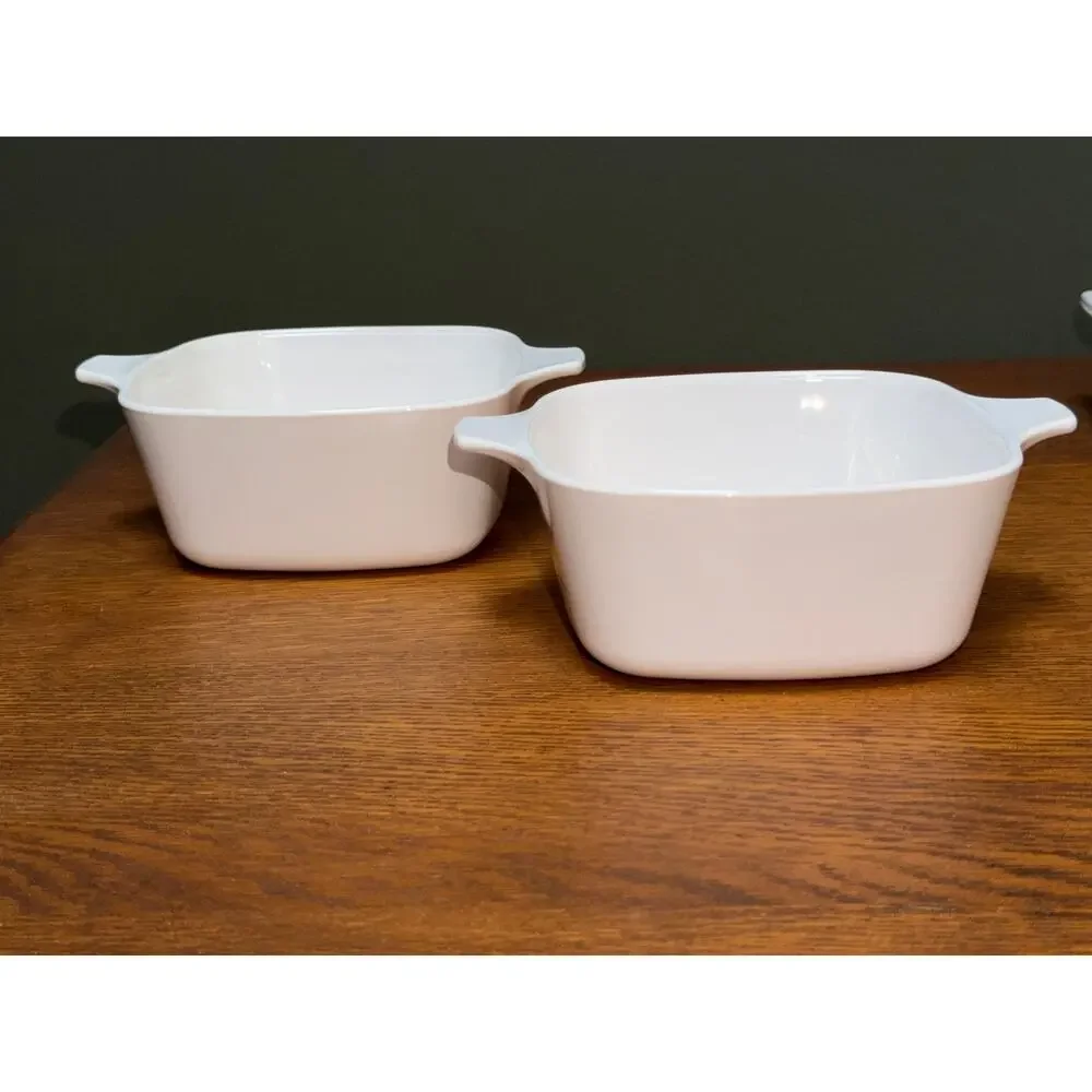 CorningWare Just White/All White Casserole Set 1QT A-1-B 2QT A-2-B, P-43-B 700ml